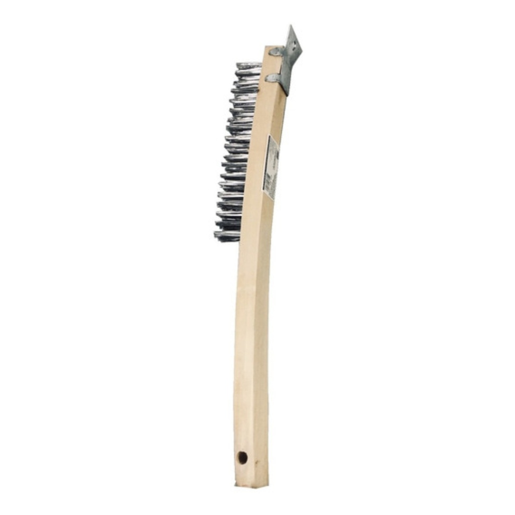 Linzer 1.5 in. W X 11 in. L Steel Wire Brush with Scraper