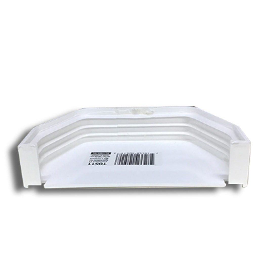 Amerimax 5.8 in. H X 4.5 in. W X 5 in. L White Vinyl Gutter End Cap