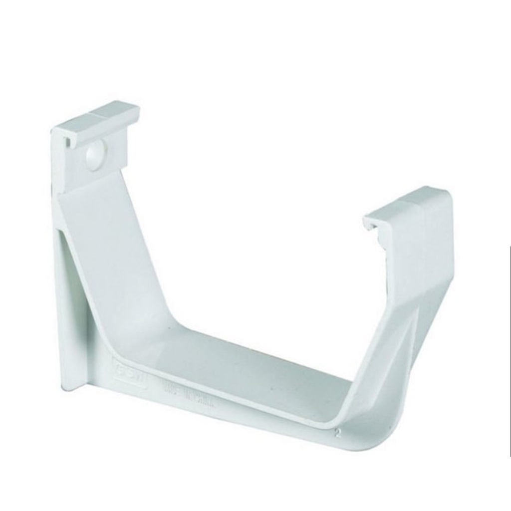 Amerimax 3.25 in. H X 1.125 in. W X 5.75 in. L White Vinyl U Exterior Hook Bracket