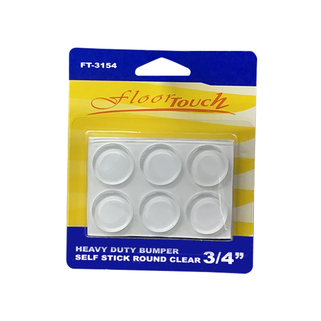 [FT3154] ROUND BUMPERS 3/4 CLEAR H/D