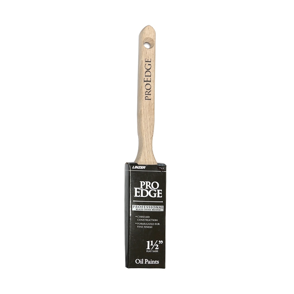 2655 1-1/2  Blk China Angle Sash Pro Edge Brush  Linzer Products  EACH  EA  Blac