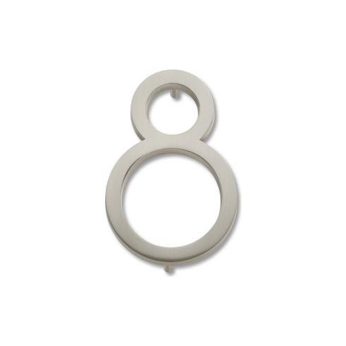 [385000330] Atlas Homewares AVN8 Modern Avalon Address Number 8 Brushed Nickel Home Accents Address Numbers