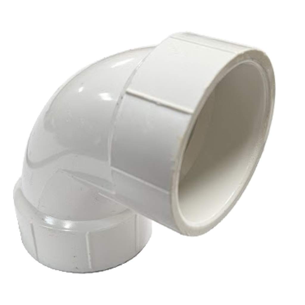 [440000510] Charlotte Pipe Schedule 40 1-1/2 in. Hub X 1-1/2 in. D Hub PVC 90 Degree Elbow 1 Pk