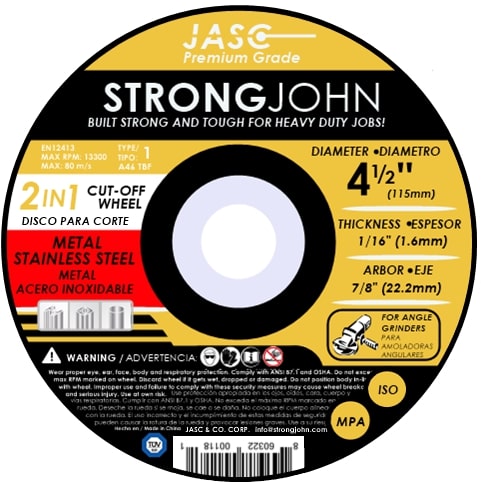 DISC METAL 4-1/2X1/16X7/8 T27