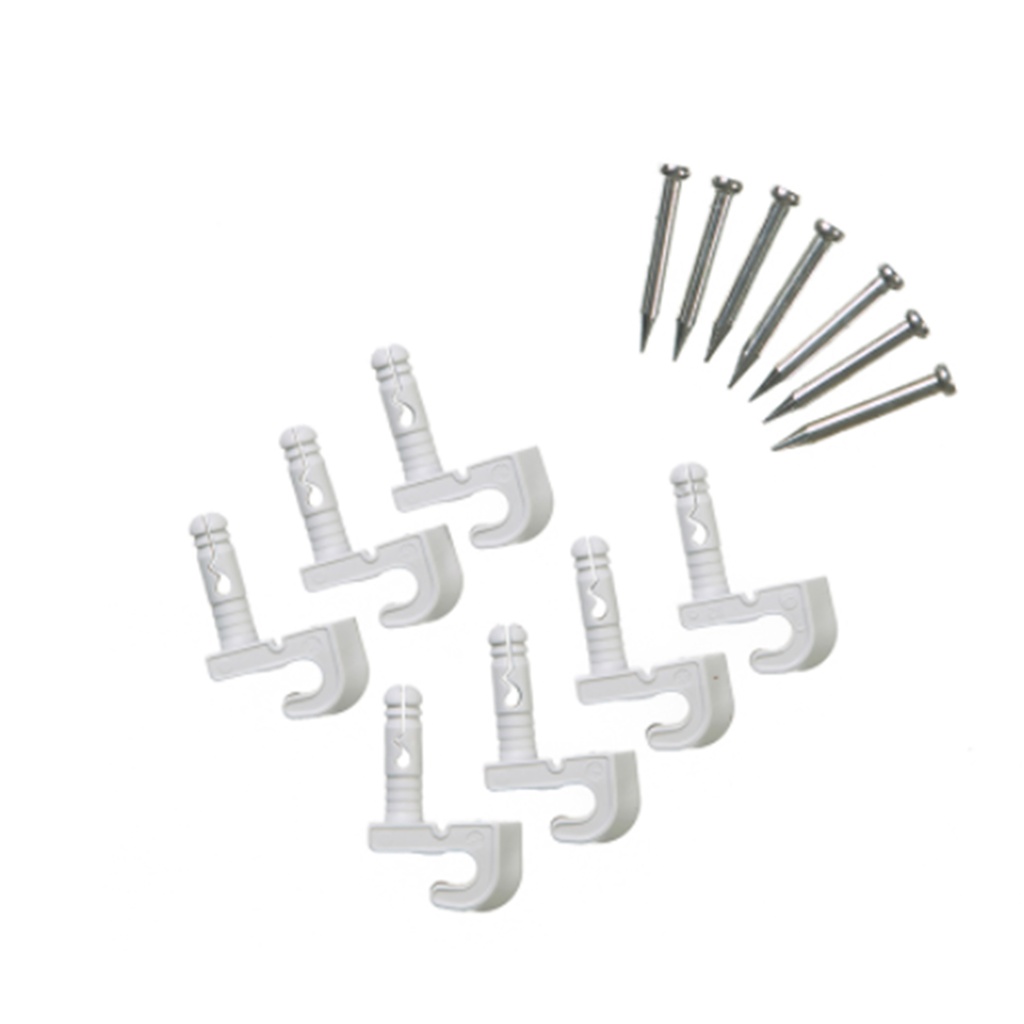 Preloaded Back Wall Clips for Wire Shelving (7-Pack)