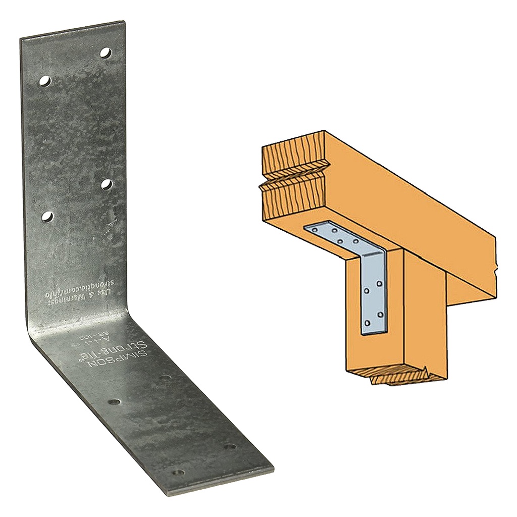 Simpson Strong-Tie 4.6 in. W X 1.5 in. L Galvanized Steel Angle