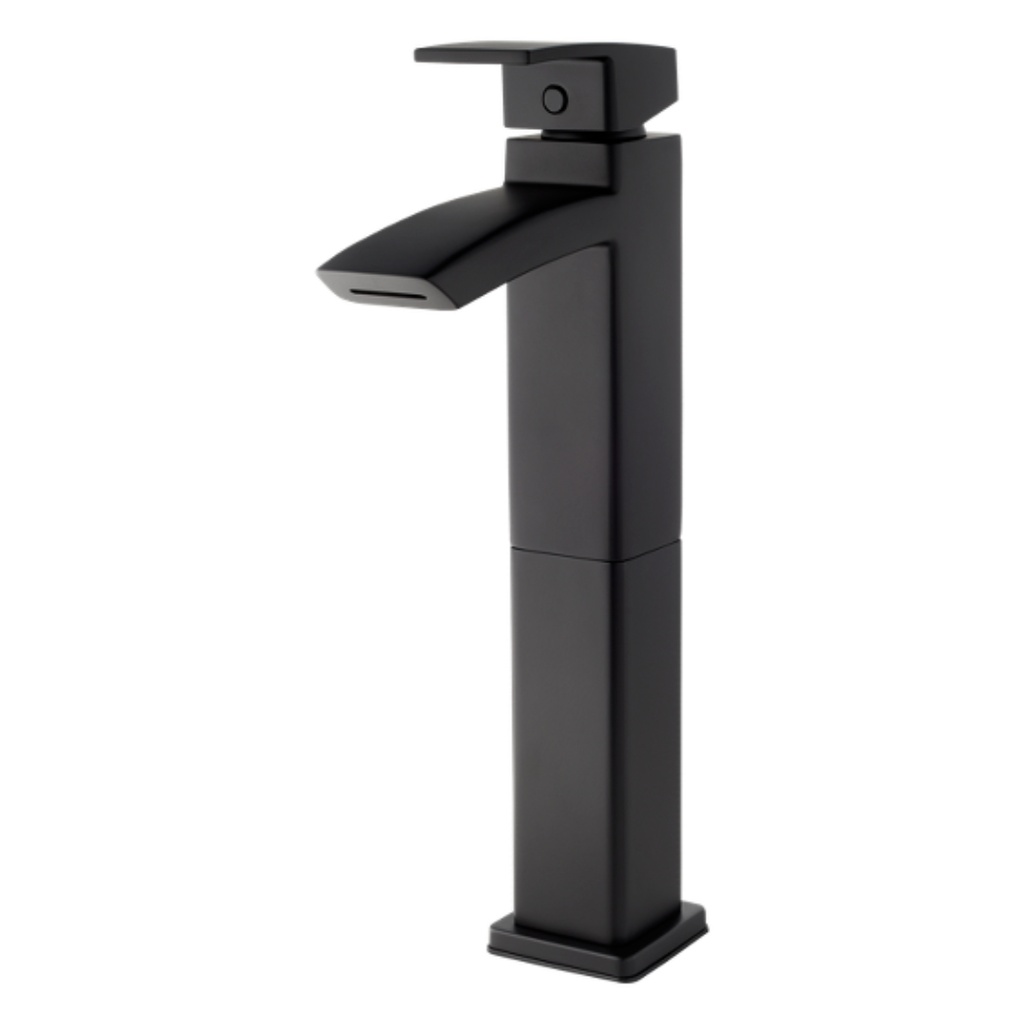 [LG40DF1B] Pfister LG40-DF1 Kenzo 1.2 GPM Single Hole Vessel Bathroom Faucet Matte Black Faucet Bathroom Sink Faucets Single Handle