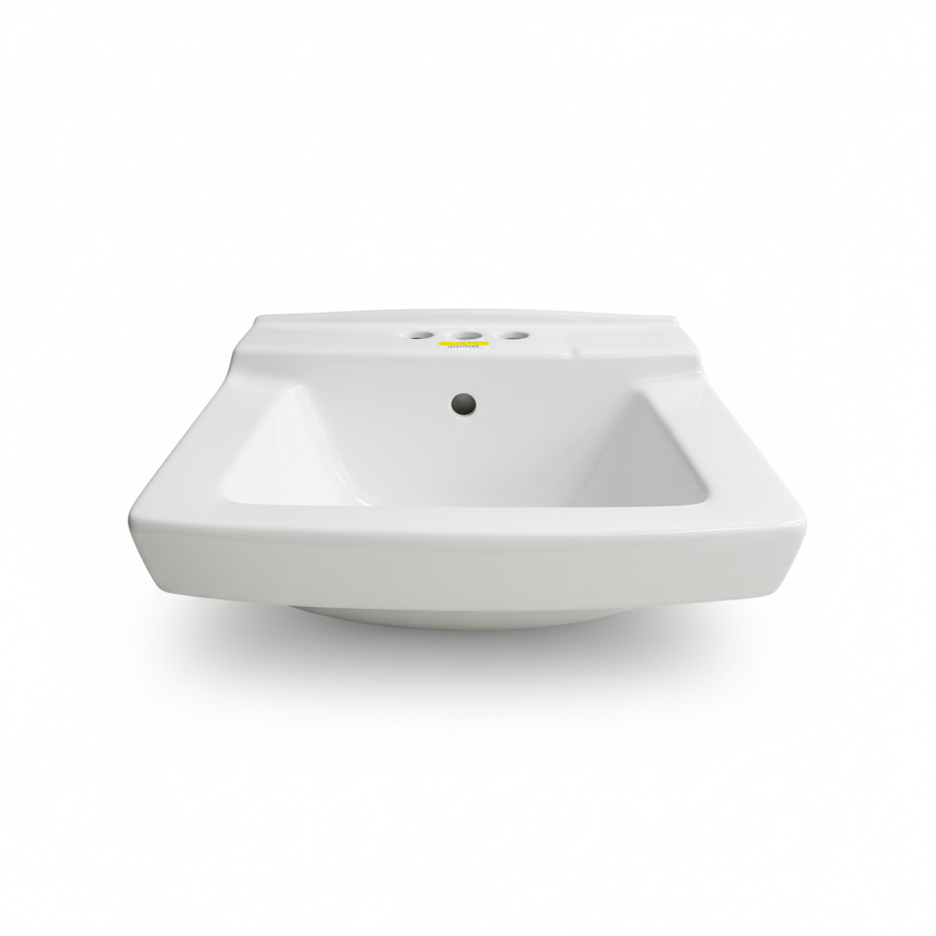 A/S LAV. PARED DECLYN 4" BLANCO