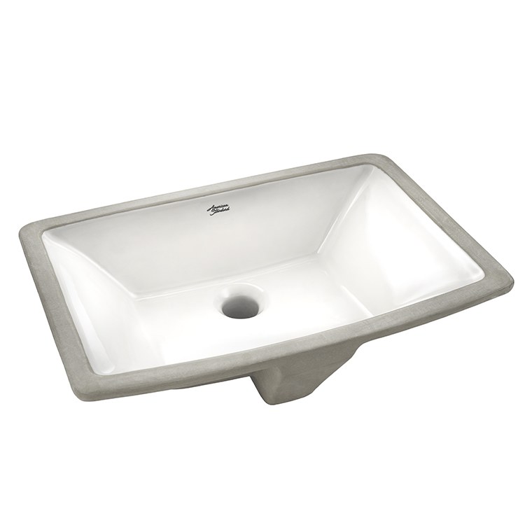 American Standard 0330.000 Townsend 19-1/2" Vitreous China Undermount Bathroom Sink with Overflow White Sinks Bathroom Sinks Sinks Only