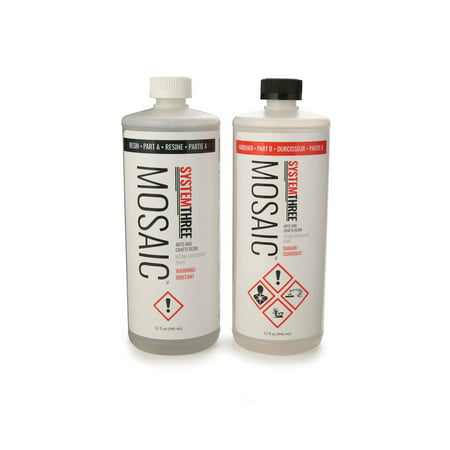 Mosaic Arts & Crafts Epoxy, 1/2 Gallon Kit