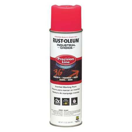 Rust-Oleum Industrial Choice Fluorescent Pink Field Marking Paint 17 Oz