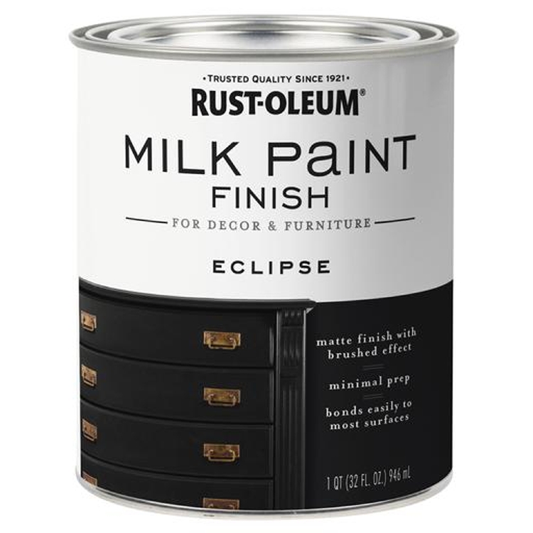 Rust-Oleum Matte Eclipse Water-Based Acrylic Milk Paint 1 Qt