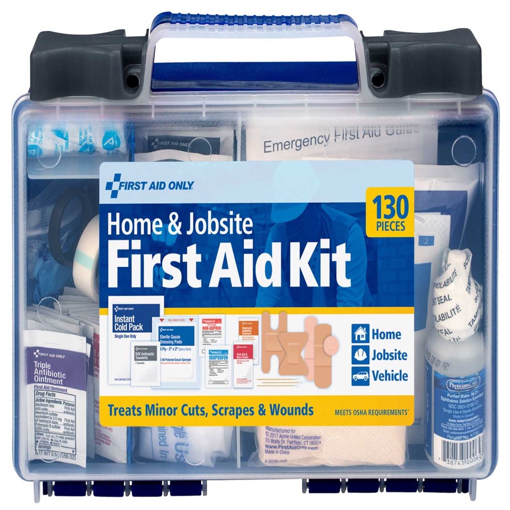 First Aid Only Home & Jobsite Multicolored 25 Person First Aid Kit 130 Pc