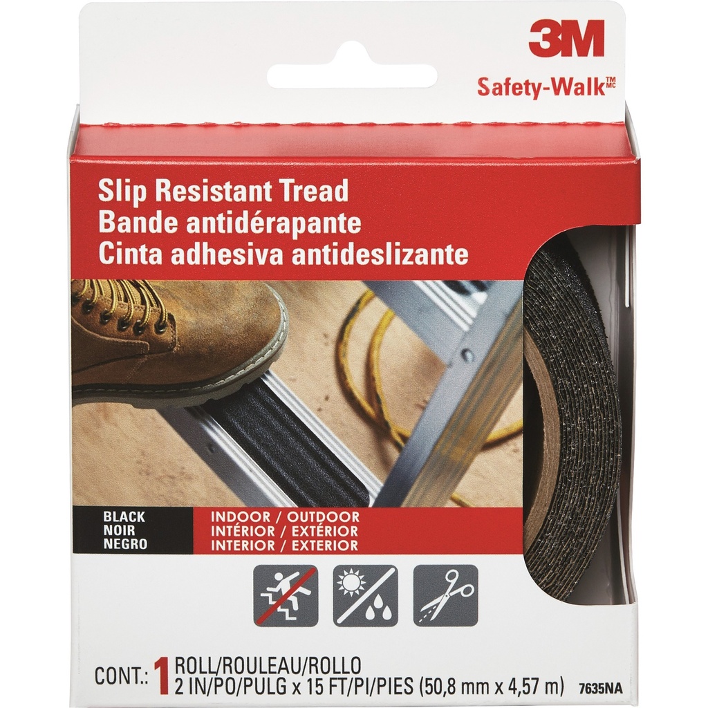 3M Safety-Walk Black Step and Ladder Tread Tape 2 in. W X 15 Ft. L 1 Pk