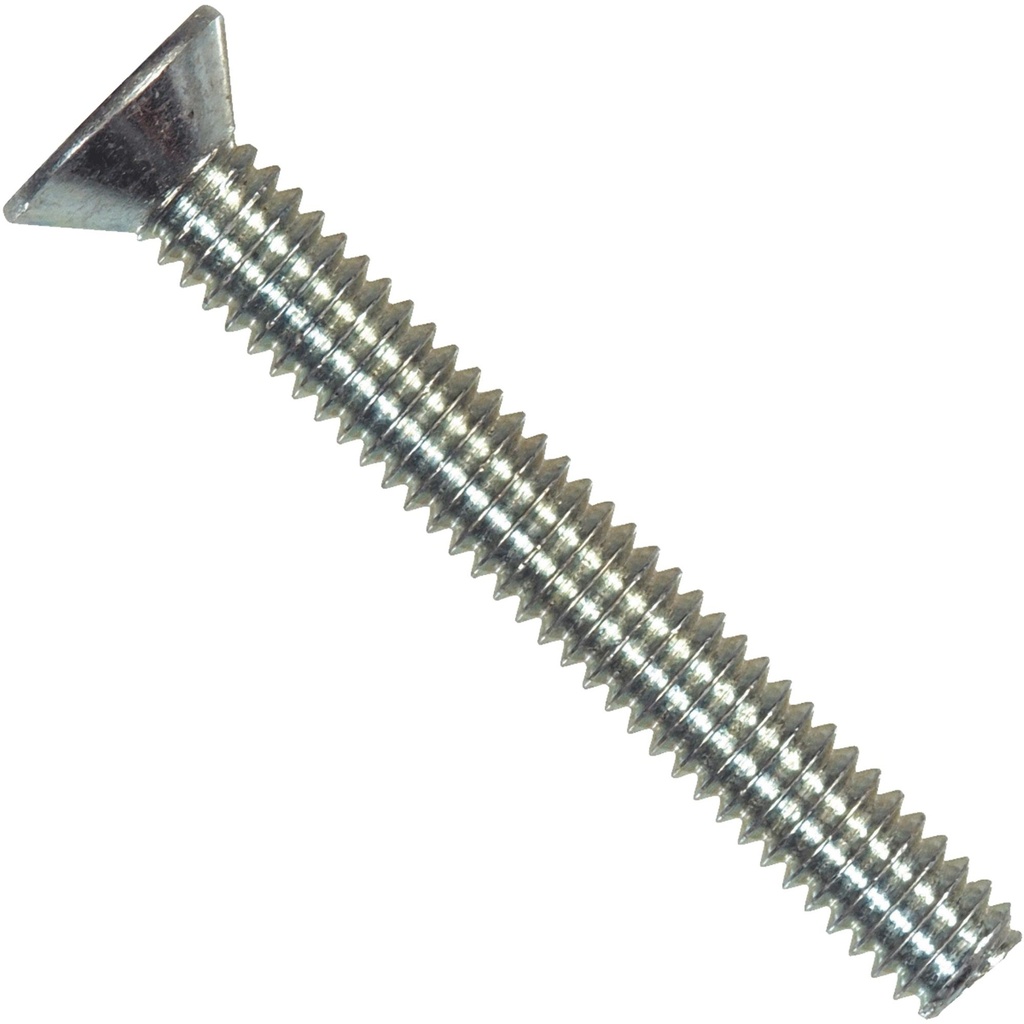 HILLMAN No. 6-32 Ga. X 1-1/4 in. L Phillips Flat Head Zinc-Plated Steel Machine Screws 100 Pk