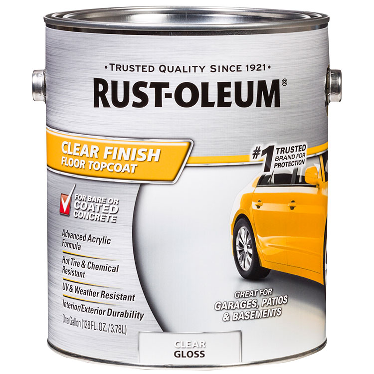 Rust-Oleum Concrete & Garage Gloss Clear Floor Paint 1 Gal