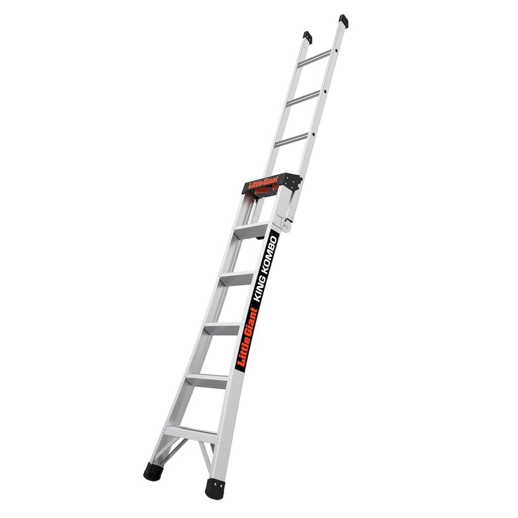 Little Giant King Kombo 10 Ft. H Aluminum Telescoping Multi-Position Ladder Type IA 300 Lb. Capacity