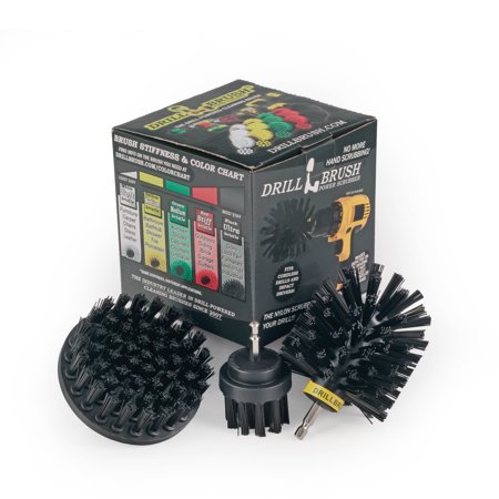 [1025449] Drillbrush 4 in. W Ultra Bristle Metal Handle Drill Brush Set