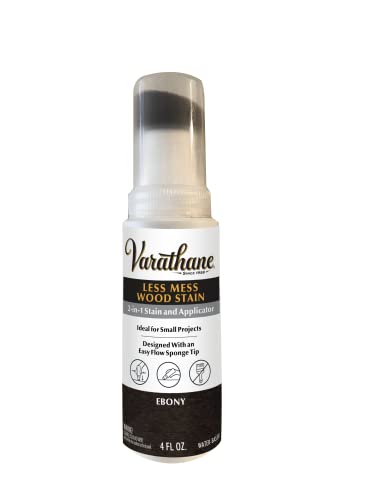 Varathane Less Mess Ebony Water-Based Linseed Oil Emulsion Wood Stain 4 Oz
