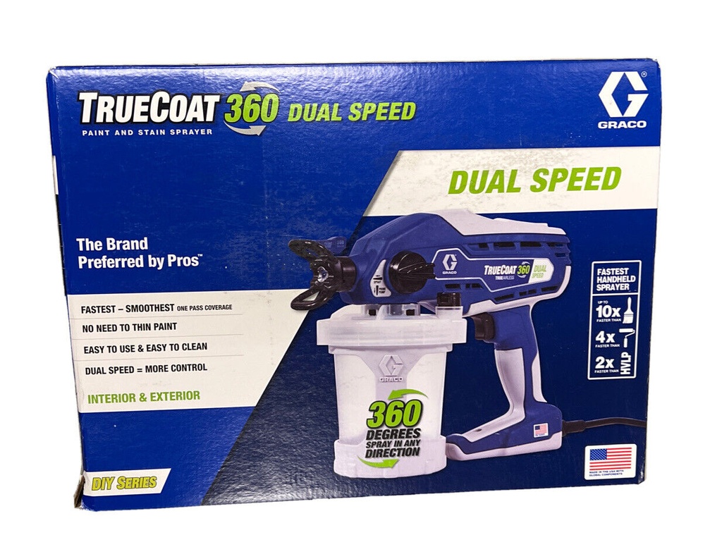 [1026288] Graco TrueCoat 360 2000 PSI Plastic Handheld Paint Sprayer