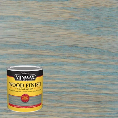 Minwax Wood Finish Semi-Transparent Vintage Blue Oil-Based Penetrating Wood Stain 1 Qt