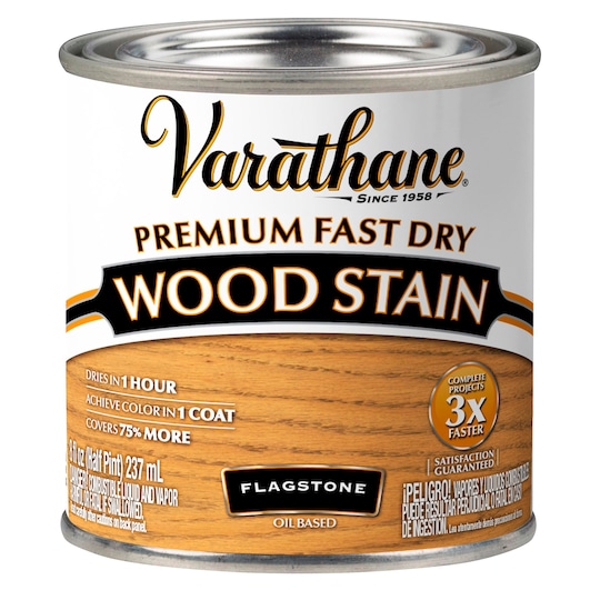Premium Fast Dry Wood Stain, Flagstone, 1/2 Pt