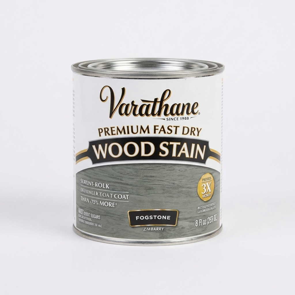 [1026764] Premium Fast Dry Wood Stain, Fogstone, 1/2 Pt
