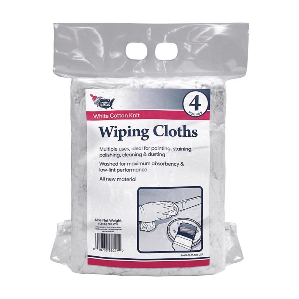 Paint USA Cotton Knit Wiping Rags 4 Lb 1 Pk