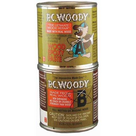 PC-Woody Tan Two Part Wood Epoxy Paste 12 Oz