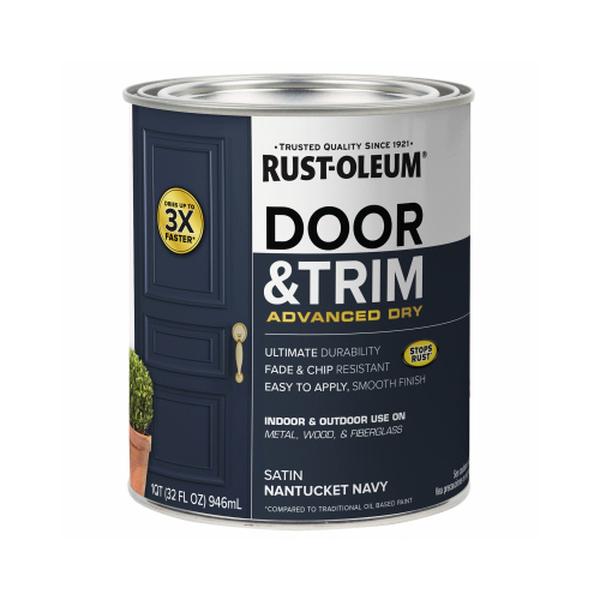 [1034316] Rust-Oleum Stops Rust Satin Nantucket Tint Base Door Paint Exterior and Interior 1 Qt