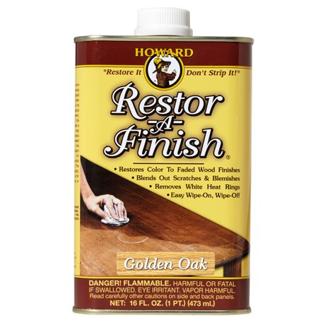 [1054345] Howard Restor-a-Finish Semi-Transparent Golden Oak Oil-Based Wood Restorer 1 Pt