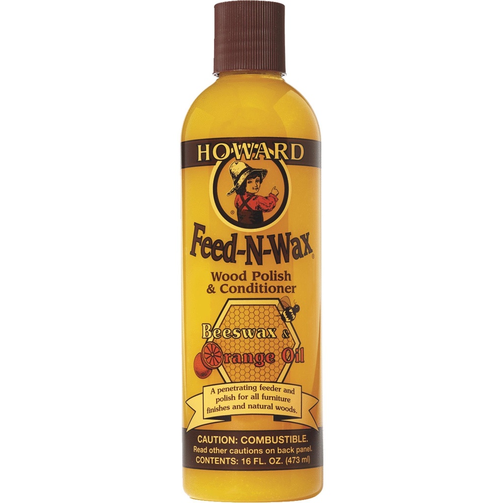Howard Feed-N-Wax Orange Scent Wood Protector 16 Oz Gel