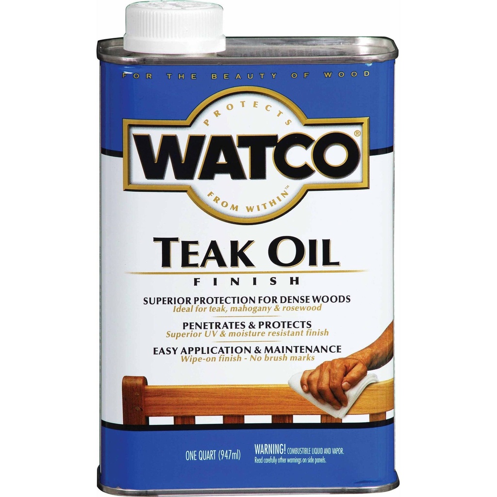 Watco Rust-Oleum Transparent Teak Oil-Based Teak Oil 1 Qt.