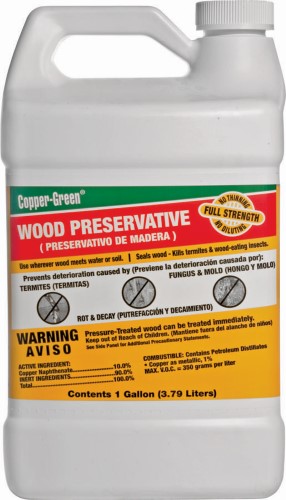Copper Green Flat Green Oil-Based Wood Preservative 1 Gal.