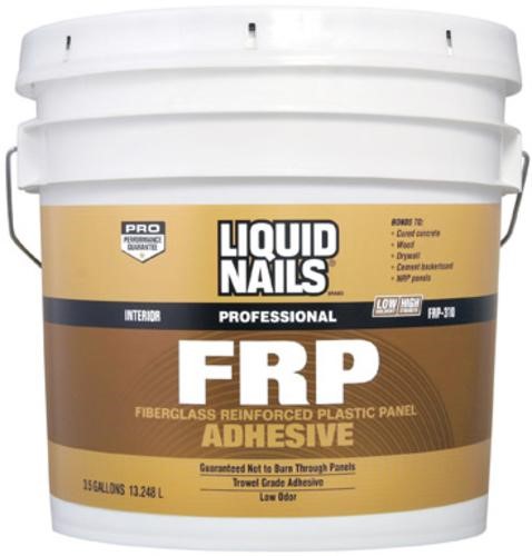 Liquid Nails FRP Fiberglass Reinforced Plastic Panel High Strength Acrylic Latex Off White Adhesive