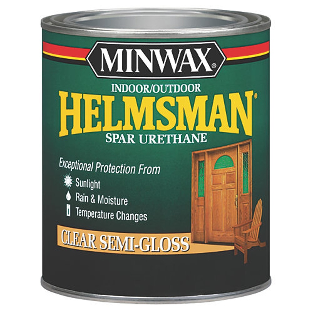 [11847] Minwax Helmsman Semi-Gloss Clear Oil-Based Spar Urethane 1 Qt