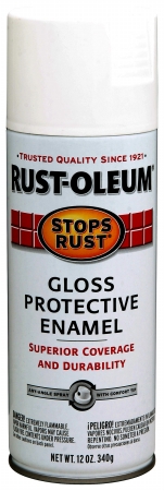 Rust-Oleum Stops Rust Gloss White Spray Paint 12 Oz.