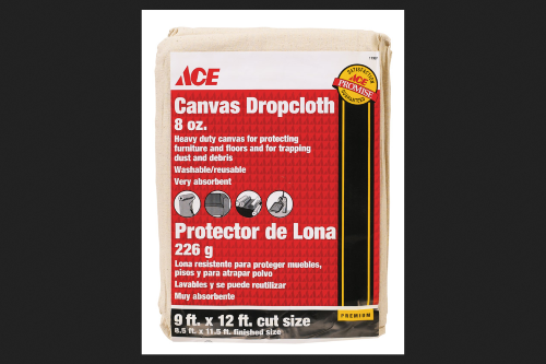 Ace 9 Ft. W X 12 Ft. L 8 Oz Canvas Drop Cloth 1 Pk