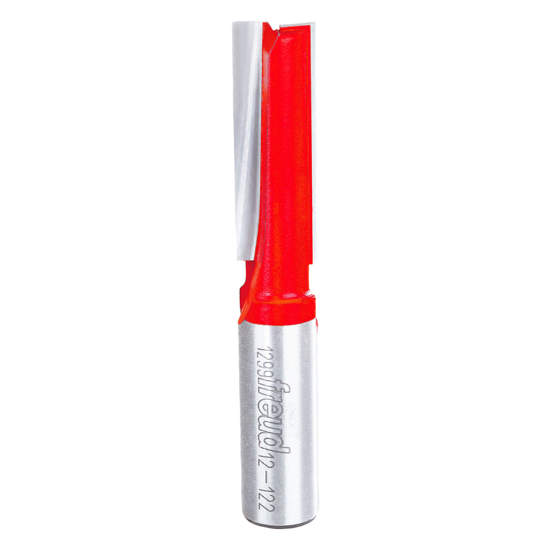 [12122F] Freud 1/2 in. (Dia.) Double Flute Straight Bit with 1/2 in. Shank - 12-122