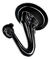 122228 Black Swag Hooks, 2 Count