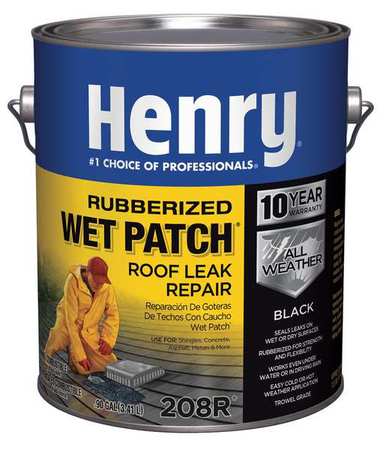 Henry Smooth Black Asphalt All-Weather Roof Cement 1 Gal