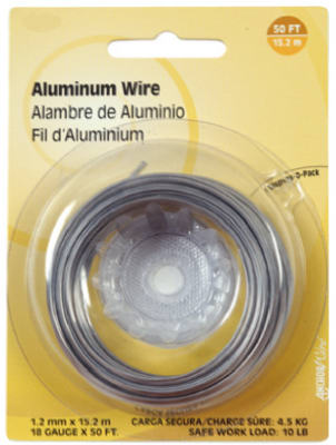 Hillman 50 Ft. L Aluminum 18 Ga. Wire