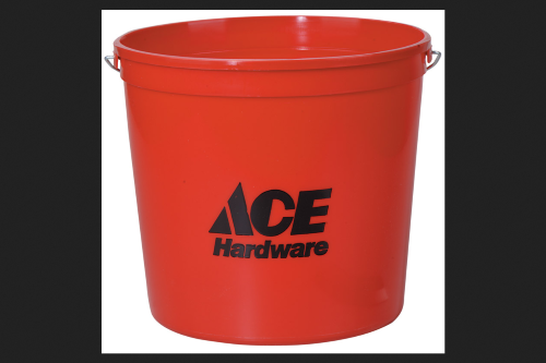 Ace Plastic Bucket 10 Qt. Red