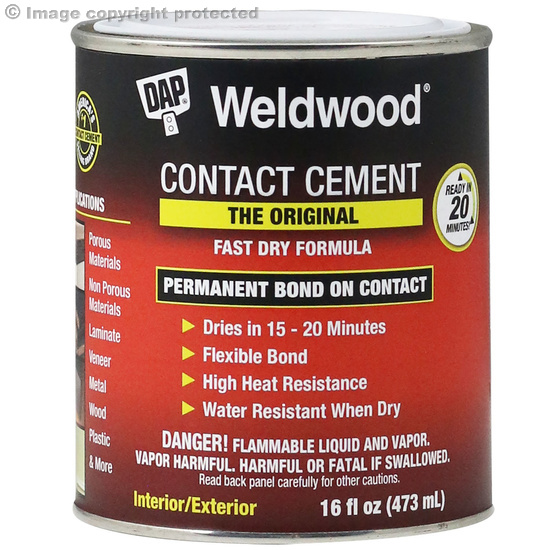 [12948] DAP Weldwood High Strength Rubber Tan Contact Cement 1 Pt