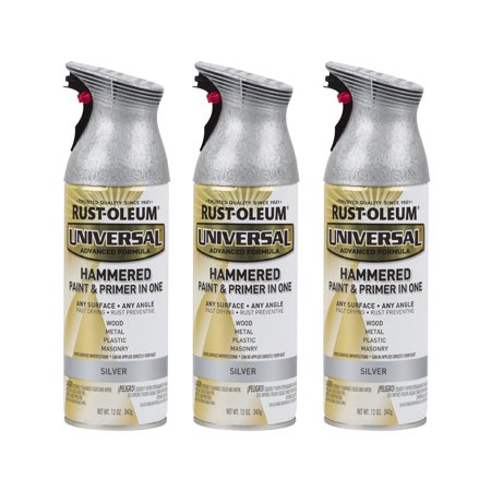 Rust-Oleum Universal Hammered Silver Spray Paint 12 Oz