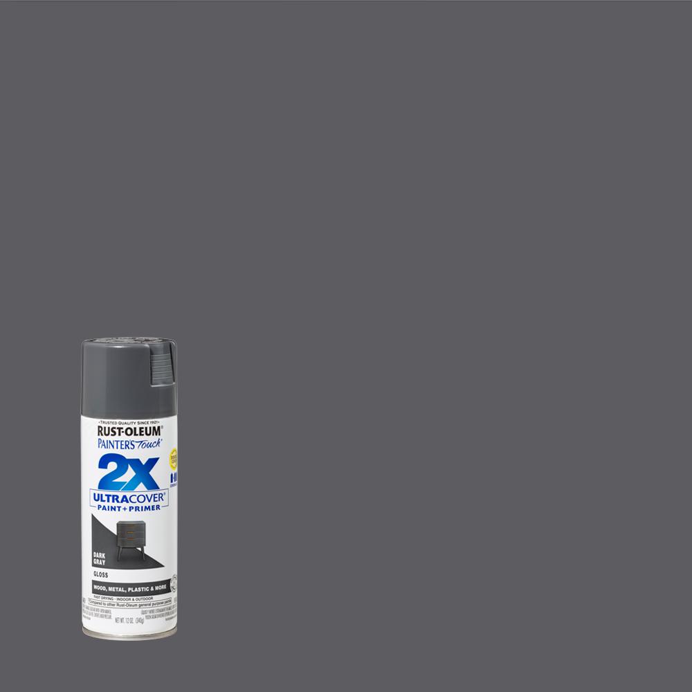 12 Oz. Gloss Dark Gray General Purpose Spray Paint
