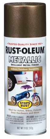 Rust-Oleum Stops Rust Metallic Antique Brass Metallic Spray Paint 11 Oz