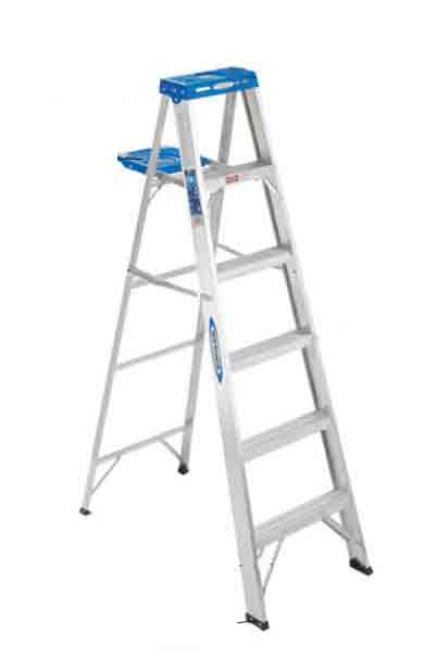 [13978] Werner 6 Ft. H Aluminum Step Ladder Type I 250 Lb. Capacity