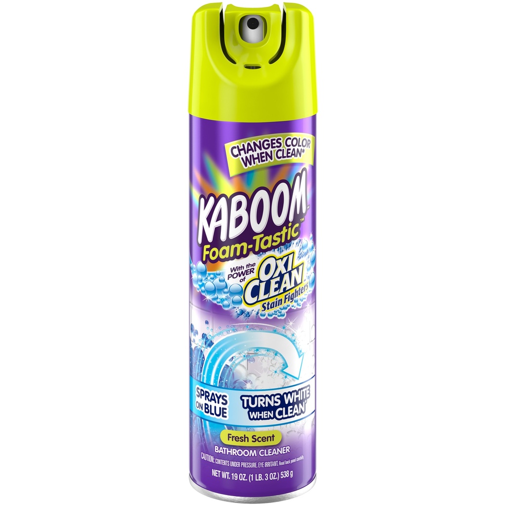 Kaboom Foamtastic Bathroom Cleaner, Fresh Scent, 19 Oz Spray Can