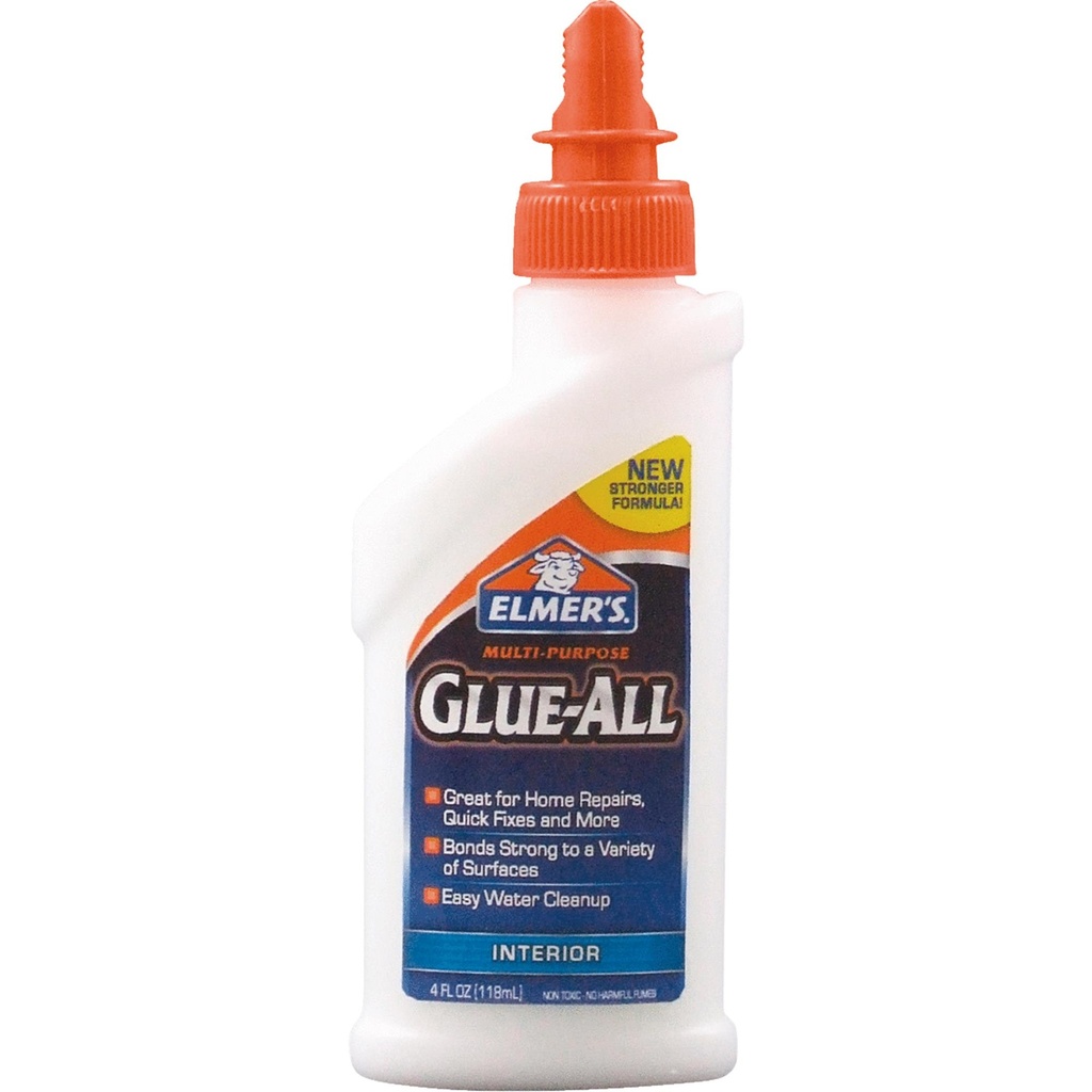 Elmer's High Strength Polyvinyl Acetate Homopolymer Clear Glue 4 Oz
